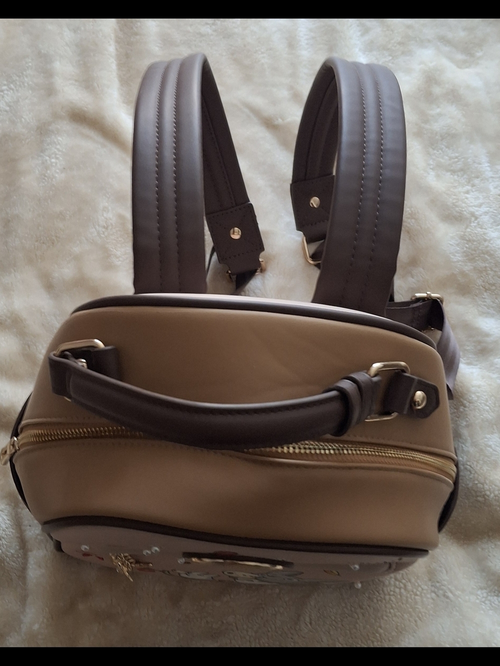 Loungefly Pink & Brown Totoro Autumn Mini Backpack - Picture 4 of 7